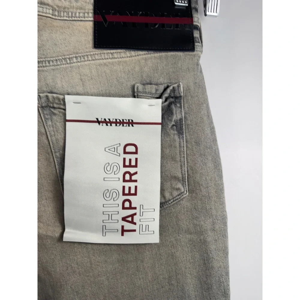VAYDER Tapered fit Jeans distressed color‎ powers stretchy street punk Y2K sz 34